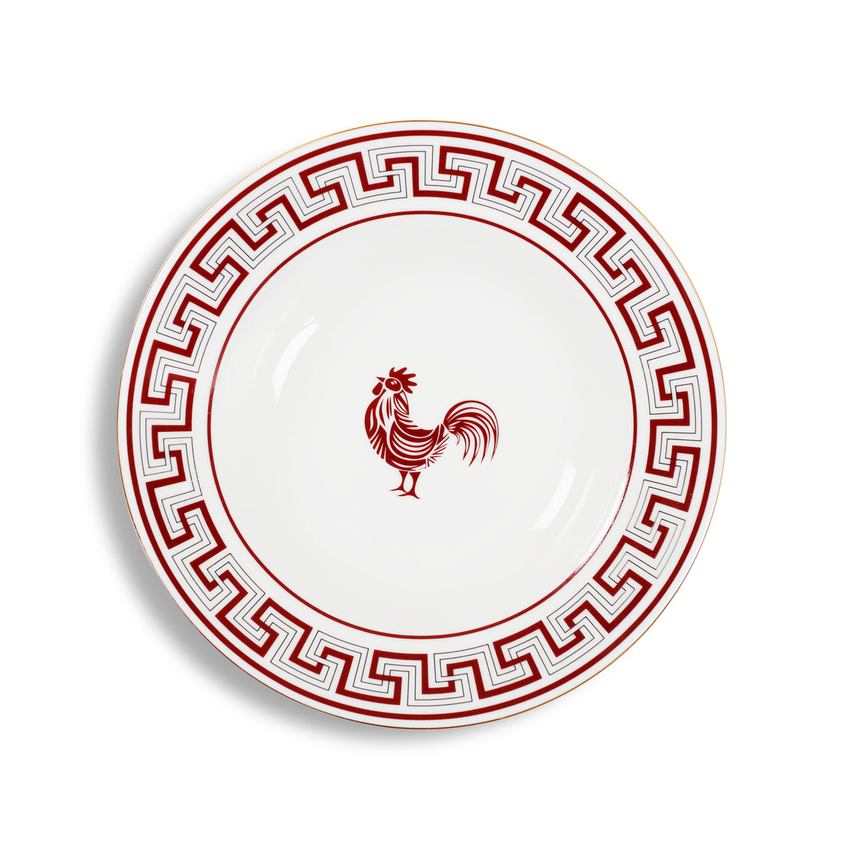 Lucky Rooster Koleksiyoonu Bordo - 22cm Çukur Tabak