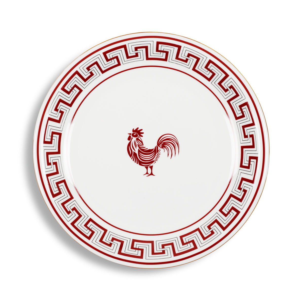 Lucky Rooster Collection Red - 23cm Plate