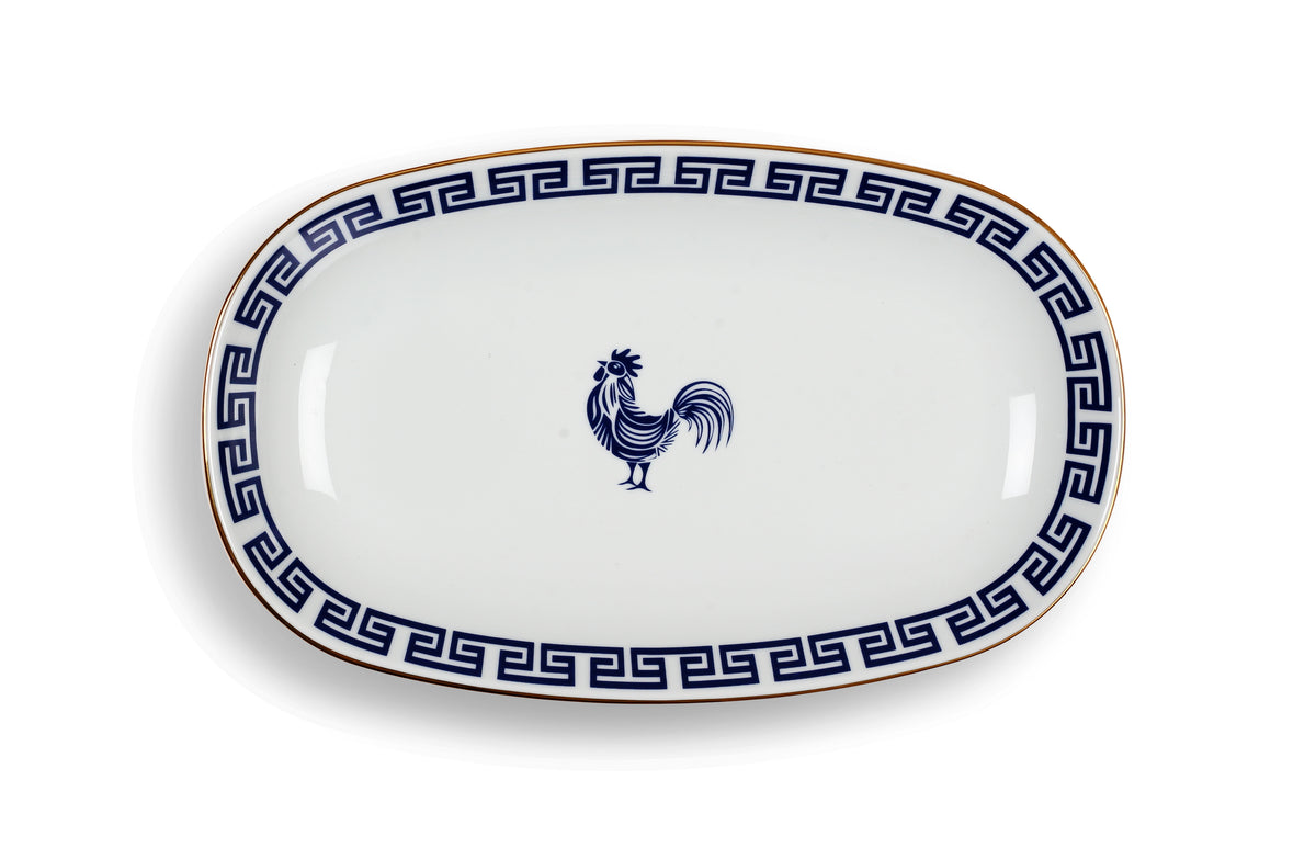 Lucky Rooster Collection Blue - 29cm Platter