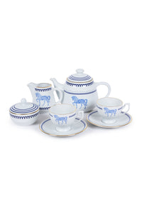 Horse Luck Collection Blue-Tea Set of 5 Pieces