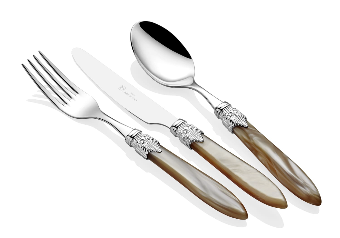 Laura Chrome Champagne 75 Piece Cutlery Set