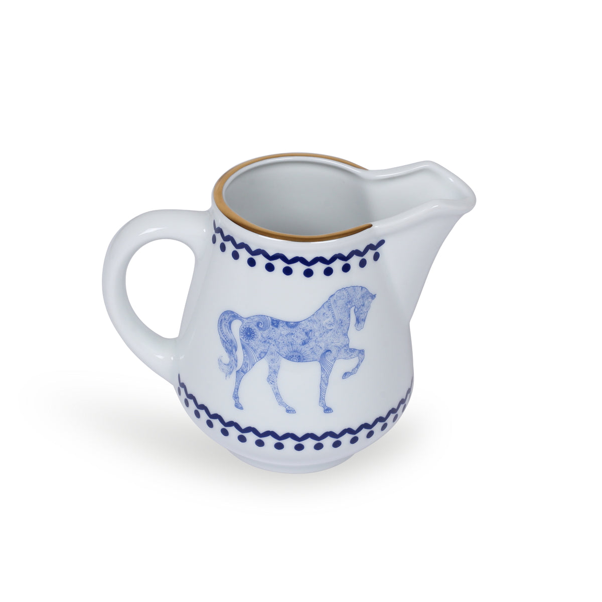 Horse Luck Collection Blue -Milk Jug