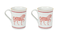 Horse Luck Koleksiyonu Kırmızı - Kupa 2'li Set