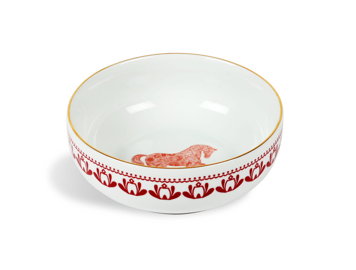 Horse Luck Collection Red -13cm Bowl