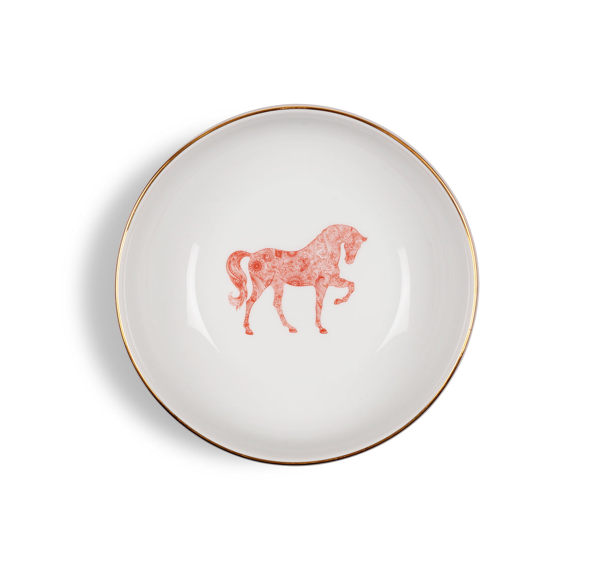Horse Luck Collection Red -13cm Bowl