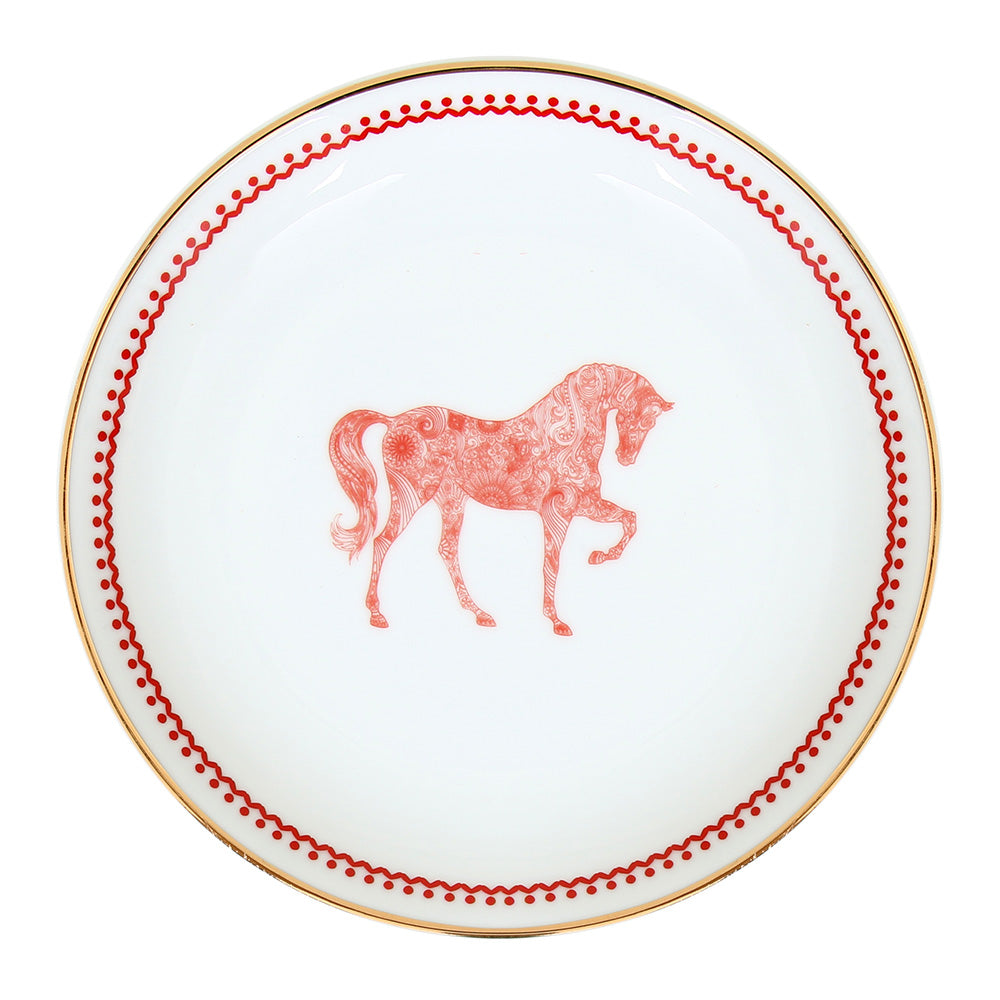 Horse Luck Collection Kırmızı - 17cm Tabak