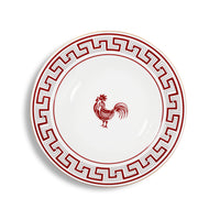 Lucky Rooster Collection Red - 22cm Deep Plate