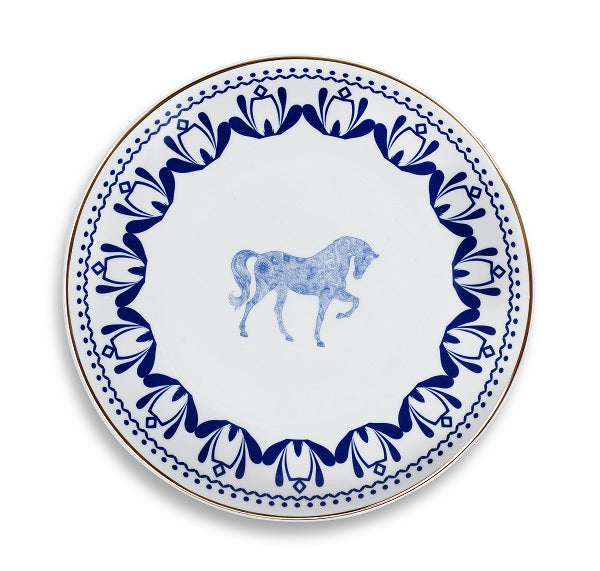 Horse Luck Blue Collection 28 cm Plate
