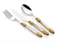 Arianna Ring 75 Piece Cutlery Set (Champagne,Bone)