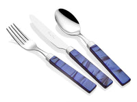 Charme 75 Piece Cutlery Set (Bone,Navy)