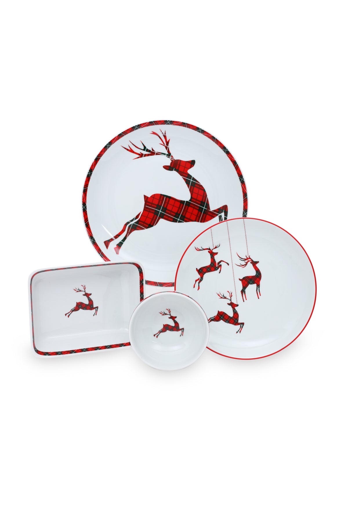 Dear Deer Collection Set of 8 Plates (26 pieces)