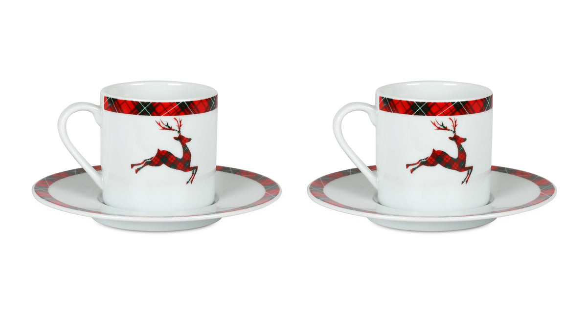 Dear Deer Collection Set of Turkish Coffee Cups