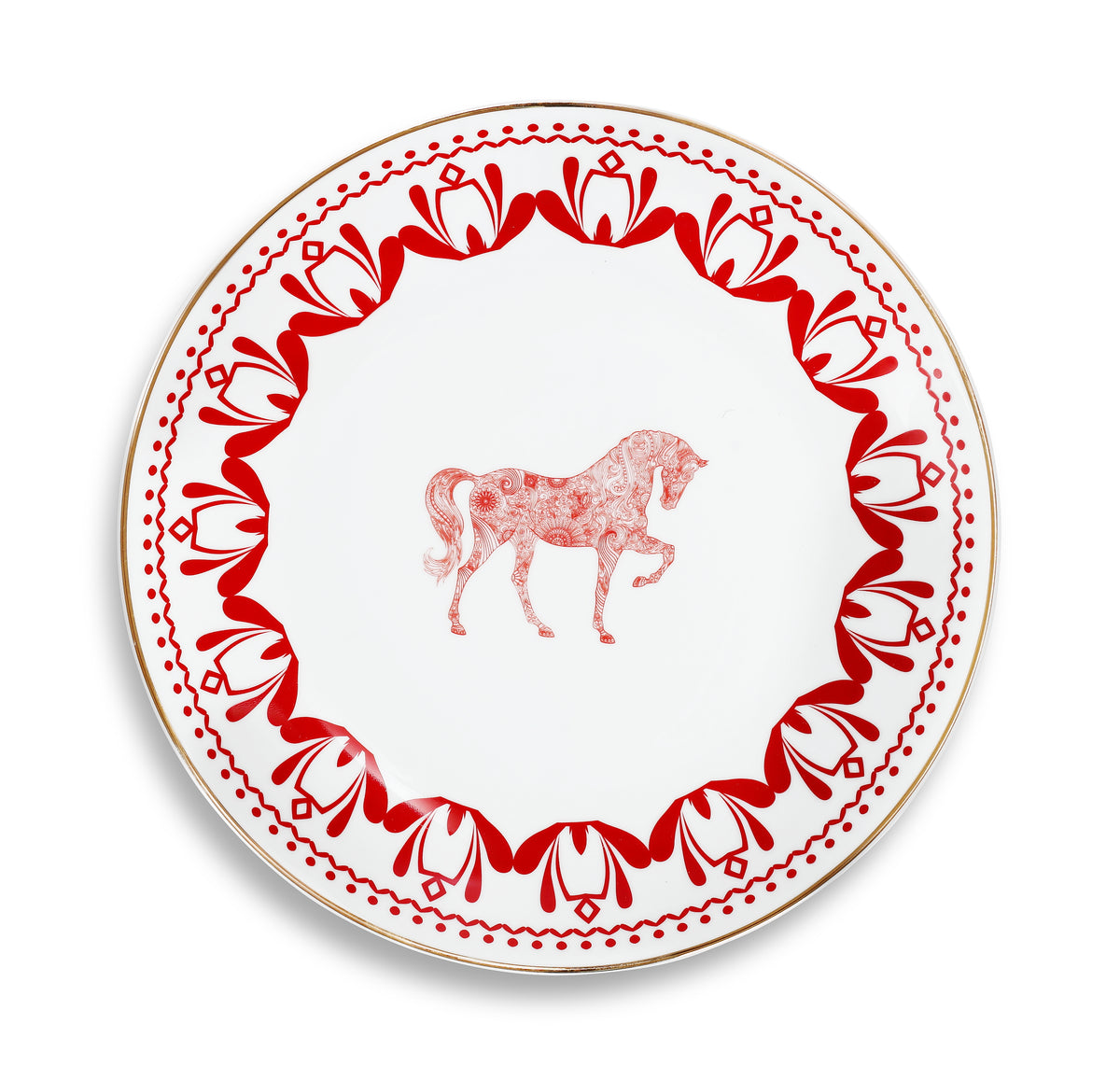 Horse Luck Collection Red - 28cm Plate