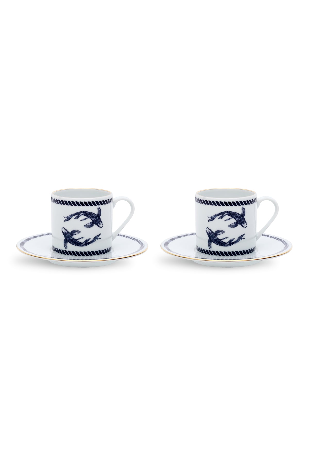 Legend Koi Collection - Set of 2 Turkish Coffee Cups