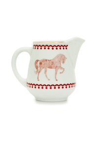 Horse Luck Collection Red -Milk Jug