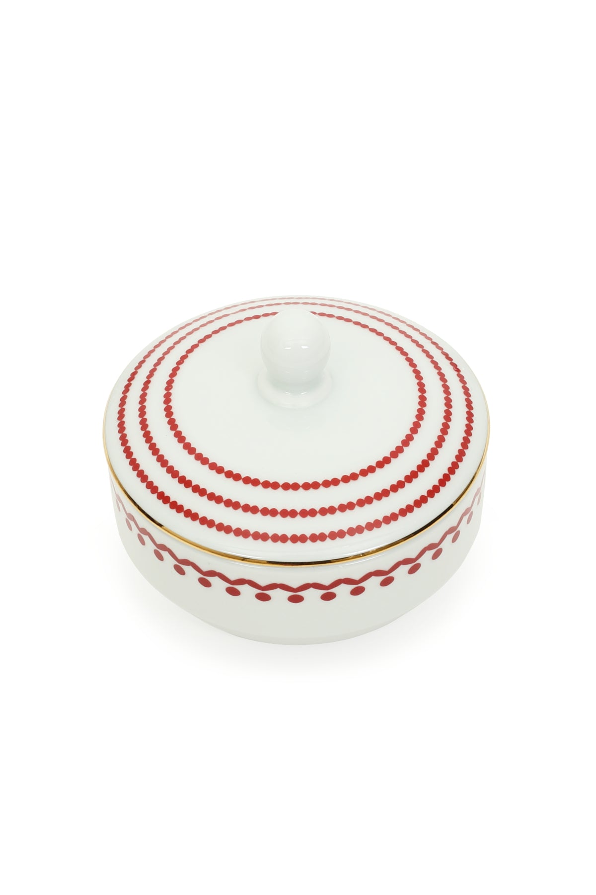 Horse Luck Collection Red -Sugar Bowl