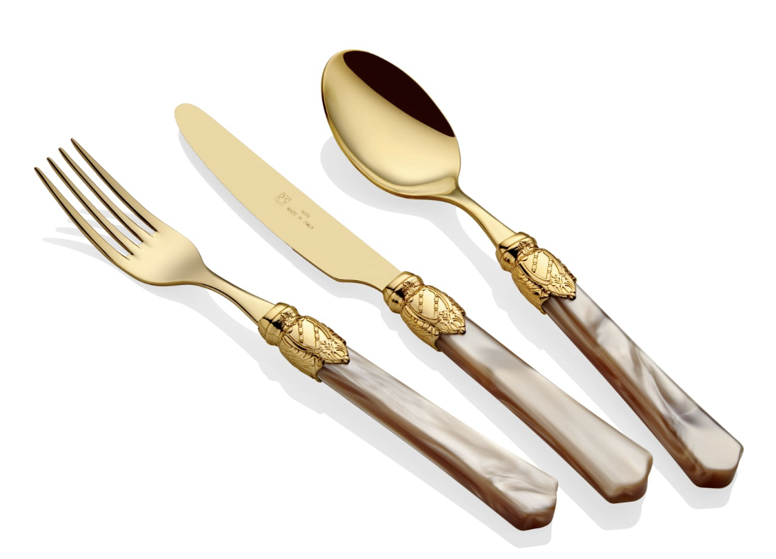 Vittoria Oro Champagne 75 Piece Cutlery Set