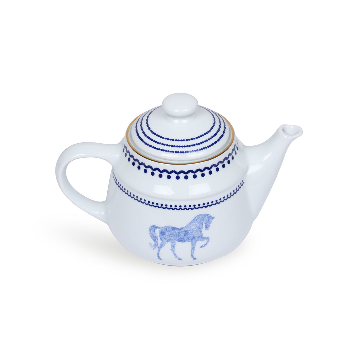 Horse Luck Collection Blue - Teapot