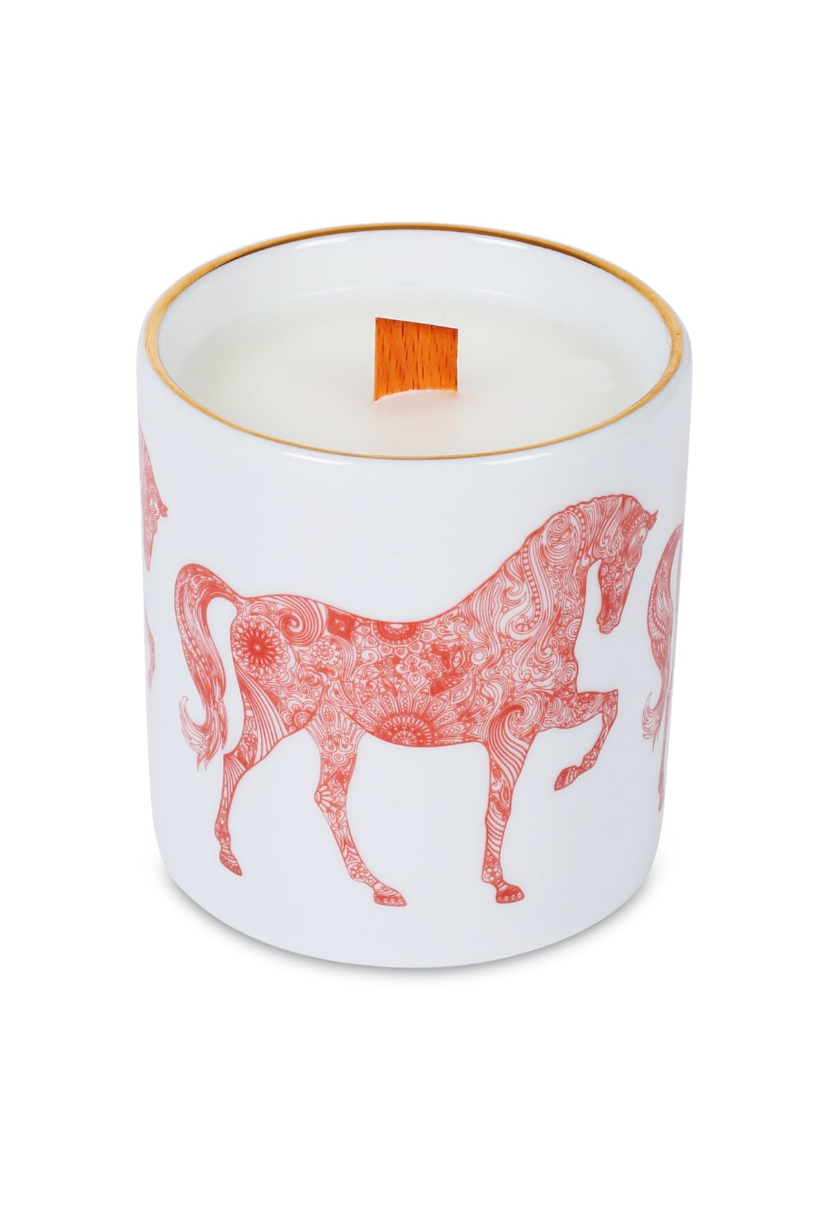 Horse Luck Collection Red Candle