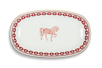 Horse Luck Koleksiyonu Kırmızı - 34cm Tabak
