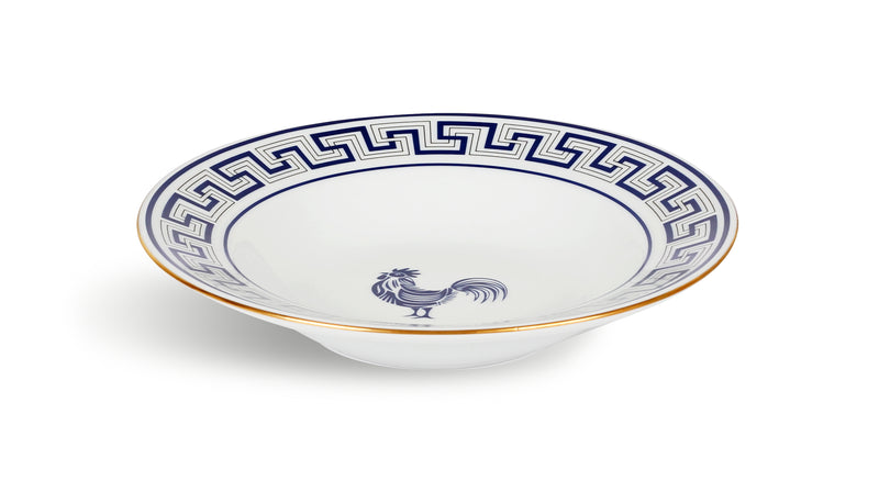 Lucky Rooster Collection Blue - 22cm Deep Dish