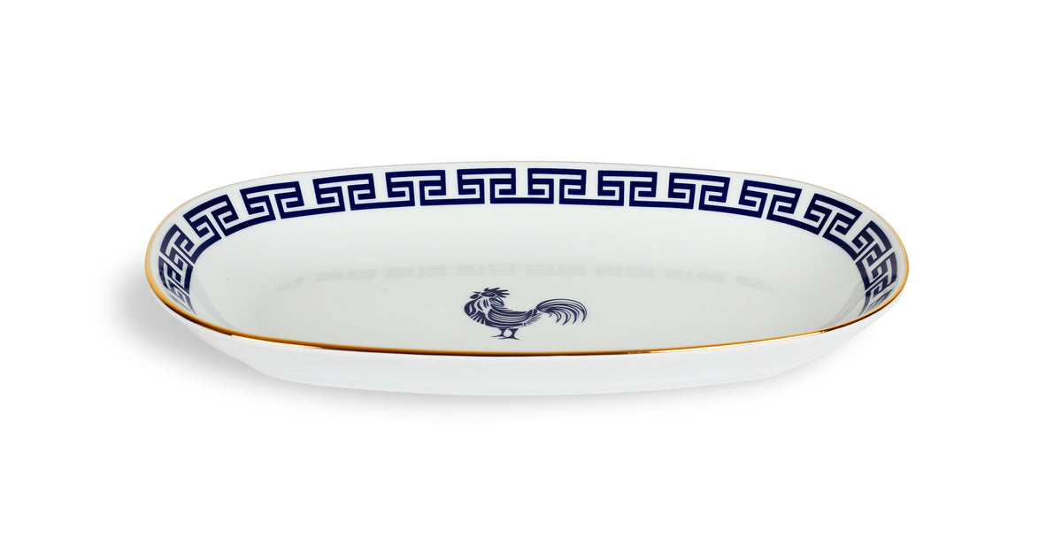 Lucky Rooster Collection Blue - 29cm Platter